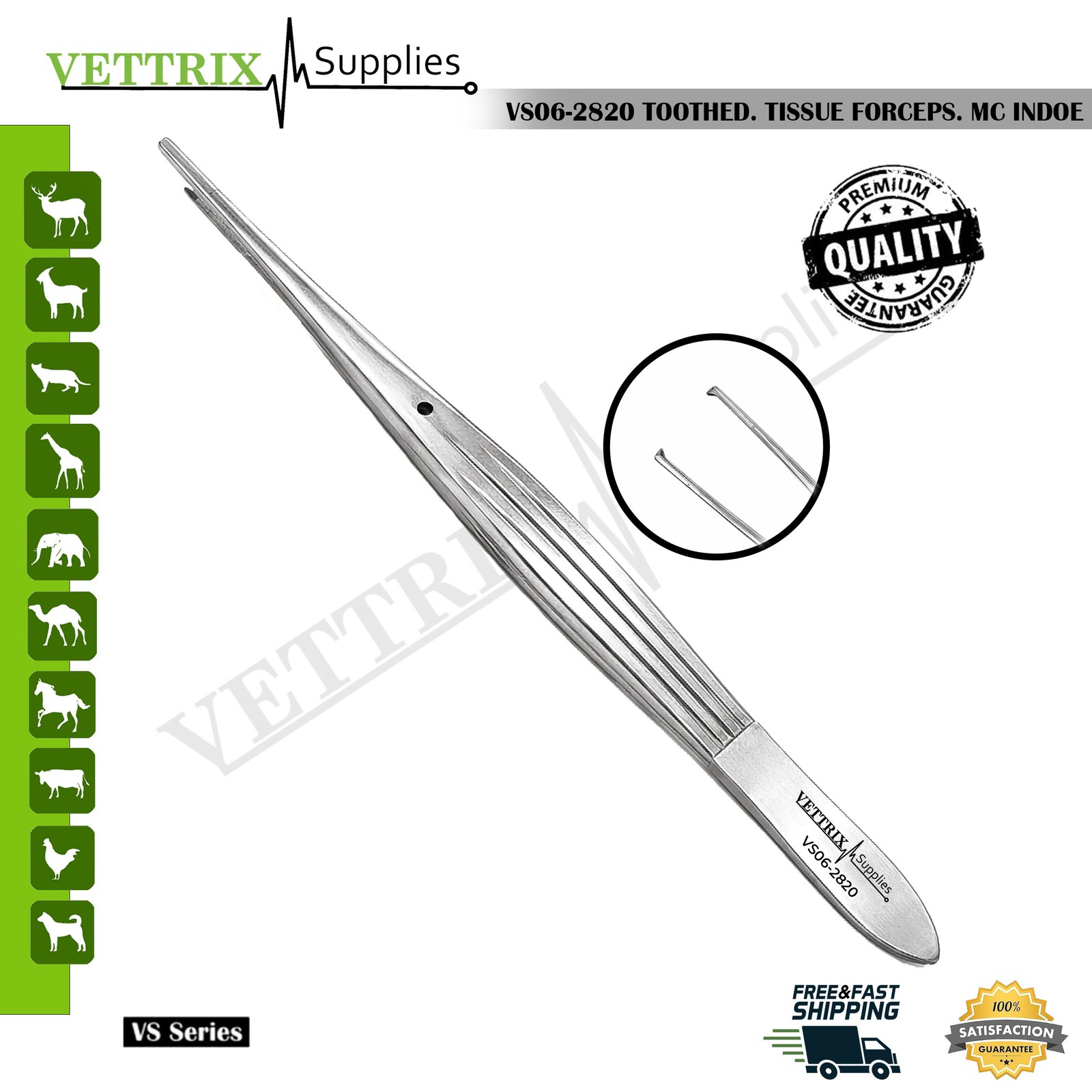 Toothed Tissue Forceps McIndoe