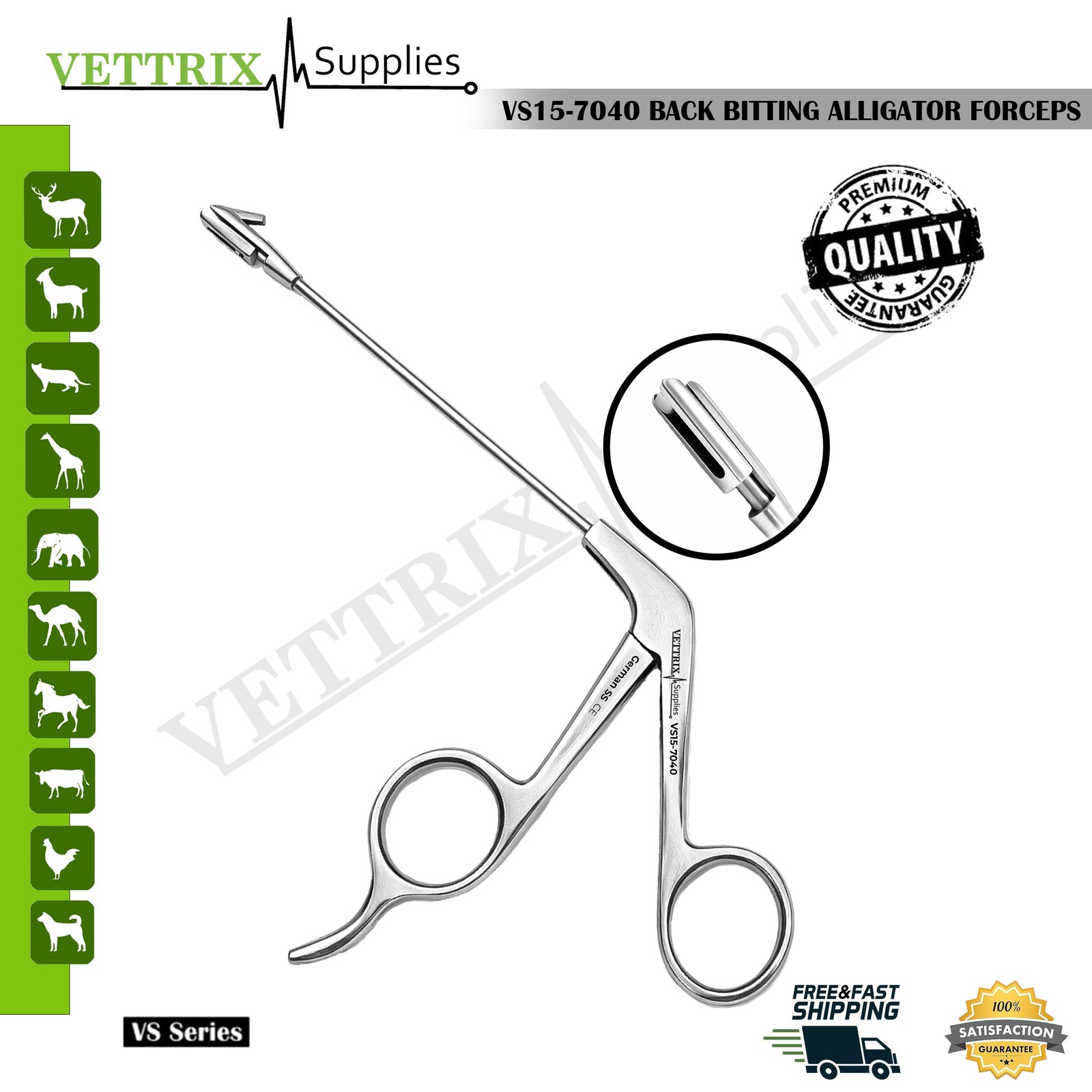 Back Bitting Alligator Forceps