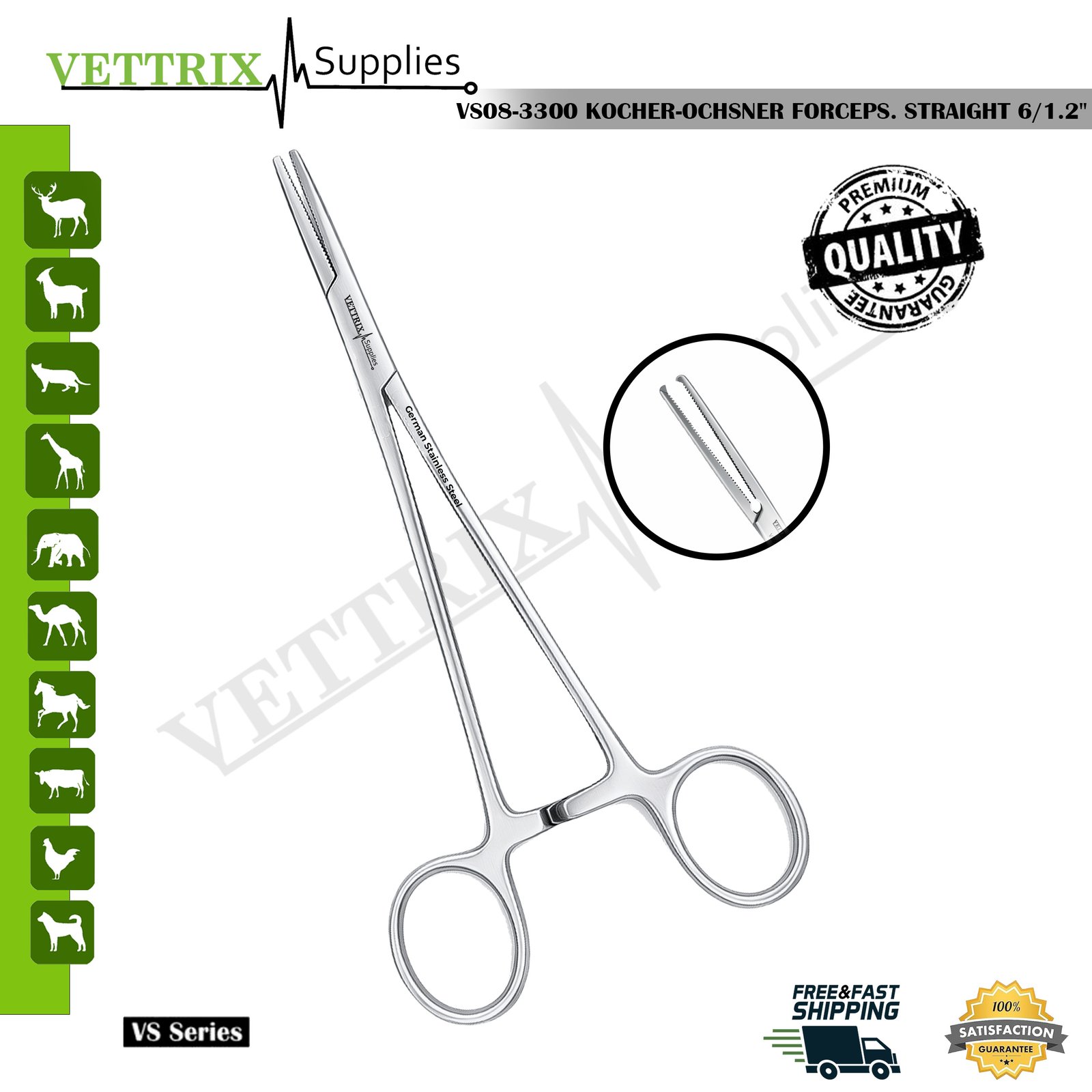 Kocher-Ochsner Forceps Str 16cm