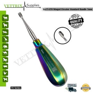 Winged Elevator Standard Handle 5 mm veterinary dental instrument